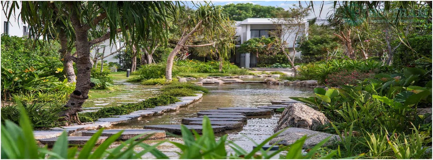 View nhin về can villa dự án Avatar Angsana & Dhawa Hồ Tràm
